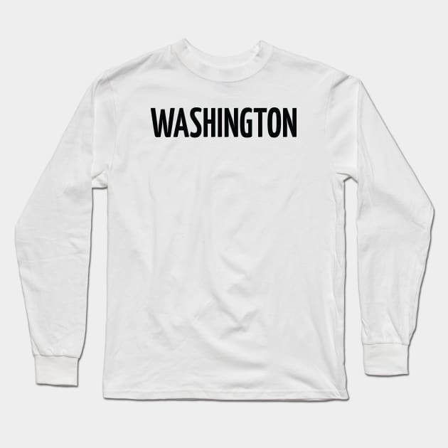 Washington Long Sleeve T-Shirt by ProjectX23Red